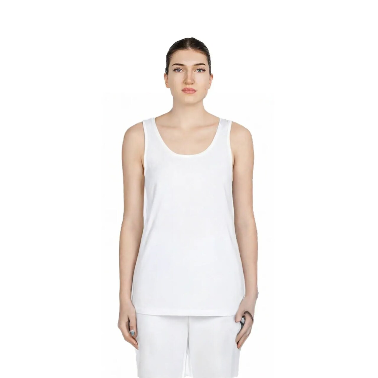 BELLA + CANVAS Heather CVC Crewneck Sleeveless Tank Top for Casual Wear & Custom Print Lightweight Tee